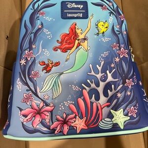 Loungefly Ariel Backpack - Blue and Pink